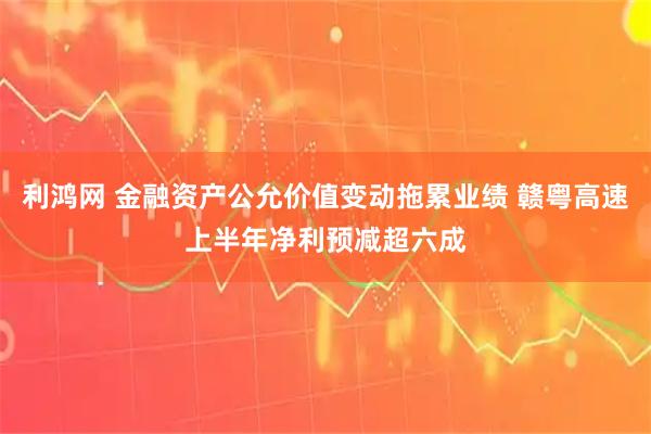 利鸿网 金融资产公允价值变动拖累业绩 赣粤高速上半年净利预减超六成